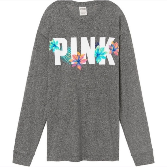 PINK Victoria's Secret Tops - VS PINK Long Sleeve Campus Tee